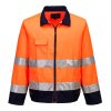 Madrid Hi-Vis Contrast Bomber Jacket (Barva Orange/Navy, Velikost L)