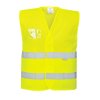 Hi-Vis Half Mesh Two Band Vest (Barva Orange, Velikost 4X/5X)