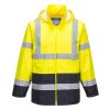 Hi-Vis Contrast Classic Rain Jacket (Barva Orange/Navy, Velikost L)