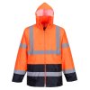 Hi-Vis Contrast Classic Rain Jacket (Barva Orange/Navy, Velikost L)