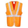 Hi-Vis Zip Long Length Vest (Barva Orange, Velikost 4XL)