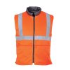 Hi-Vis Reversible Bodywarmer (Barva Orange, Velikost L)