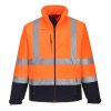 Hi-Vis Contrast Softshell (3L) (Barva Orange/Navy, Velikost L)