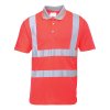 Hi-Vis Polo Shirt S/S (Barva Red, Velikost L)