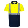 Hi-Vis Contrast Polo Shirt S/S (Barva Orange/Navy, Velikost 4XL)