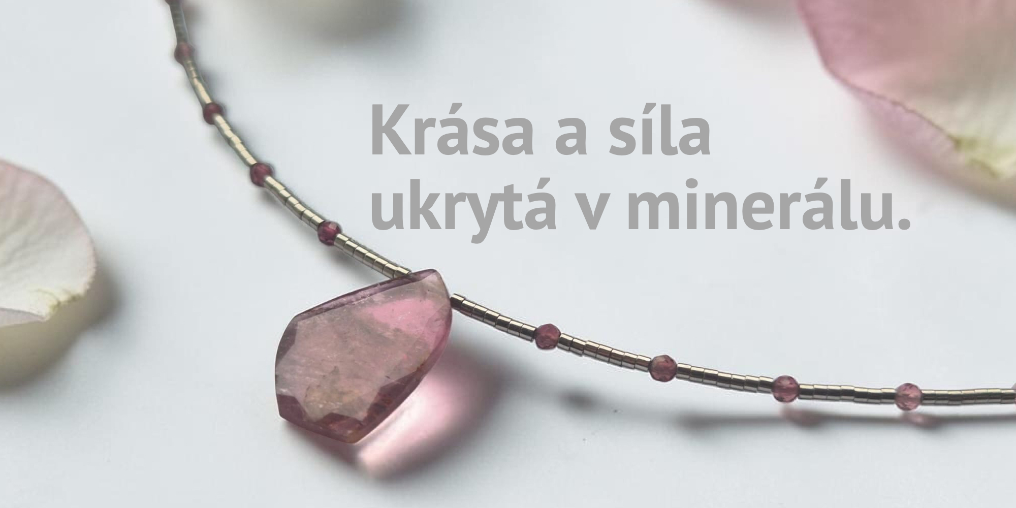 Náhrdelník s růžovým turmalínem