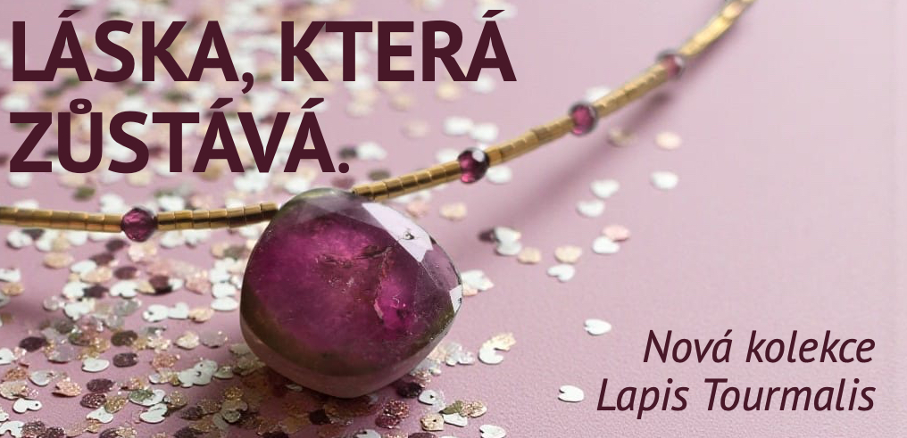 Turmalínový náhrdelník s romantickým pozadím