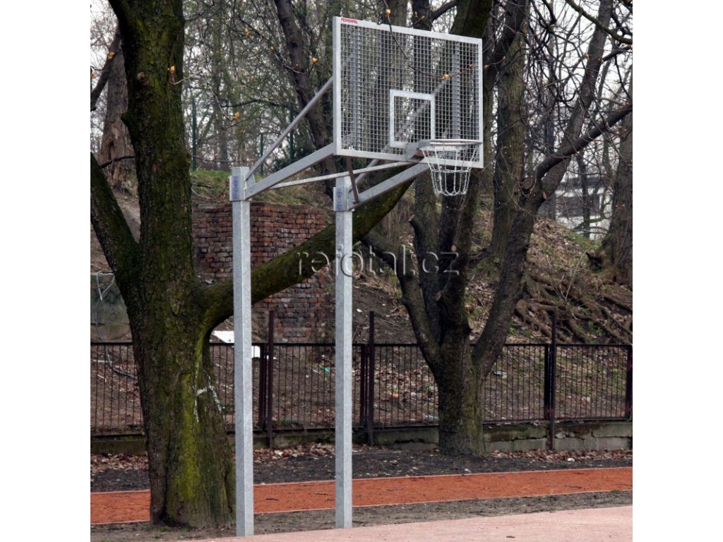 refotal basket konstrukce dvousloupová 105x180 cm instalace na pevno 