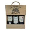 Dřevěná kazeta Bordeaux - 3 vína mix