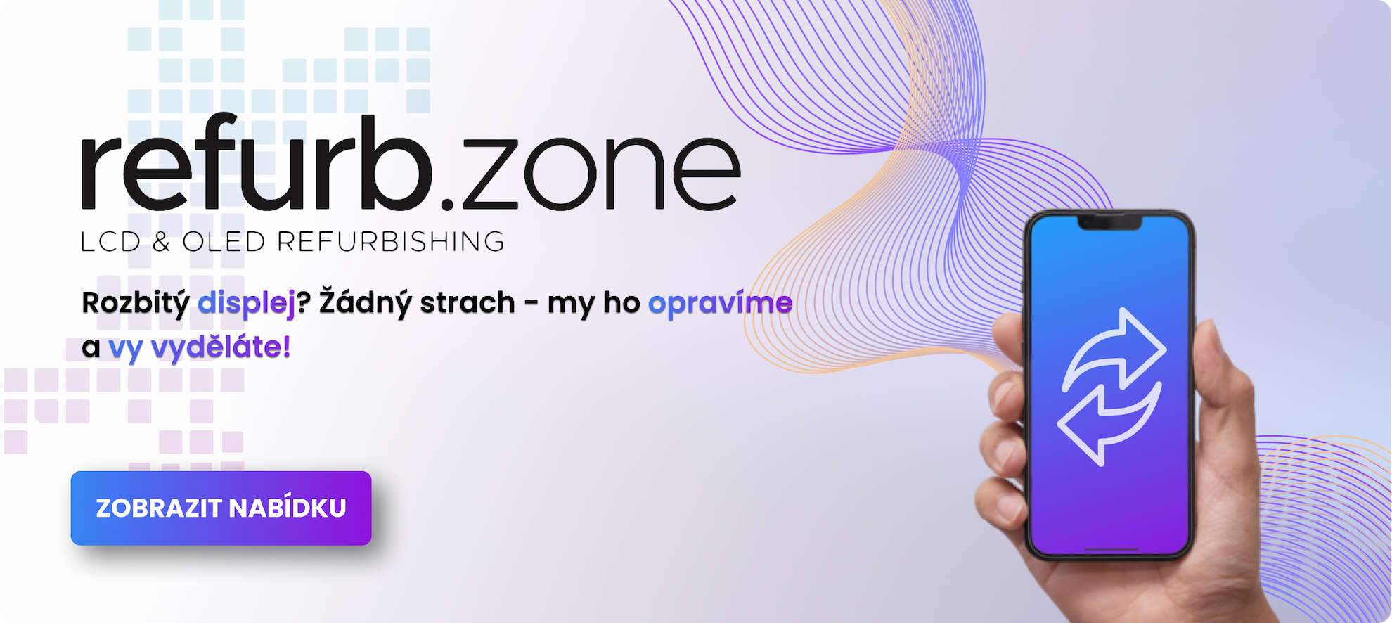 Repasování displejů