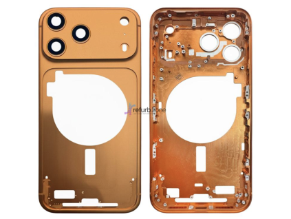 Originální středový rám včetně Action tlačítka pro iPhone 17 Pro