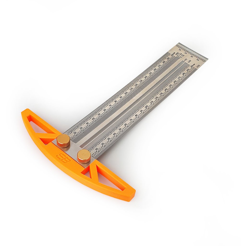 Shinwa Präzisionslineal 600mm - Flexibles Edelstahl Lineal Mit Mm-Skala