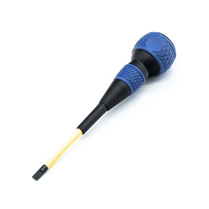 Japanischer Elektriker-Flachschraubendreher SK11 - 6 x 100 mm - mit gelber Hülse - 1