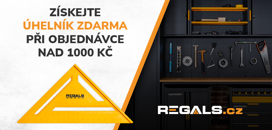 Úhelník ZDARMA při objednávce nad 1 000 Kč