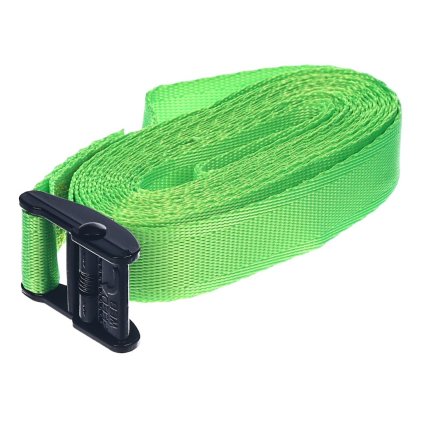 Upínací popruhy E-VALUE - zelený - 2 ks - 25 mm x 4 m
