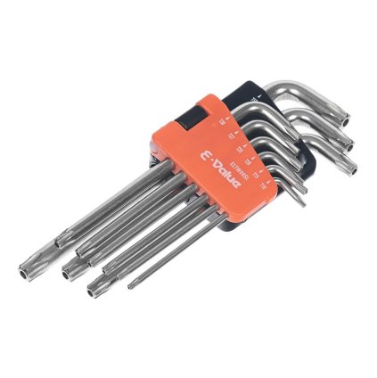 Sada torx klíčů ve tvaru L - E-VALUE - 9 ks