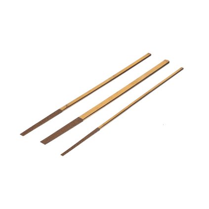 Sada diamantových pilníků s povlakem TiN E-VALUE - zrnitost #150 - 3 kusy