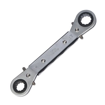 Oboustranný ráčnový klíč se sklonem SK11 - 14x17 mm - SMR-1417A