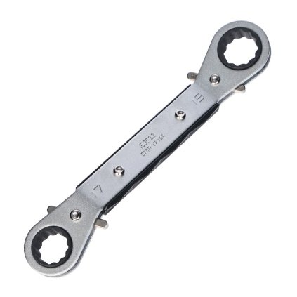 Oboustranný ráčnový klíč se sklonem SK11 - 17x19 mm - SMR-1719A