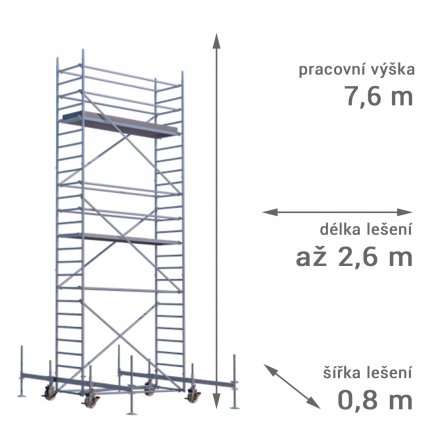 pojizdne leseni rux mobilo 800 vyska 76 1