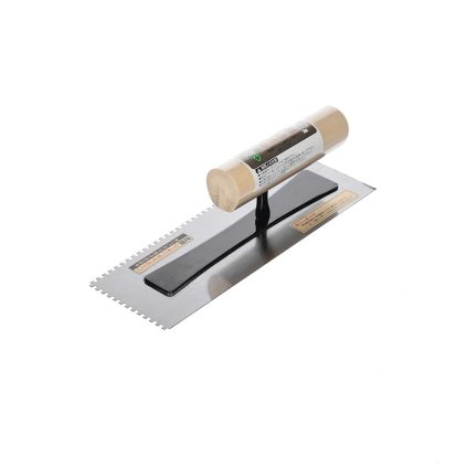 Japonské zubaté hladítko s 3 mm zářezy AKAKANECHOU - 240 mm