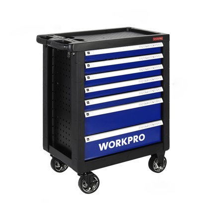 Pojízdný dílenský box WORKPRO se 7 zásuvkami - nosnost 300 kg