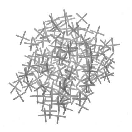 Plastový distanční křížek na obklady WORKPRO - 2 mm - 250ks - WP329034