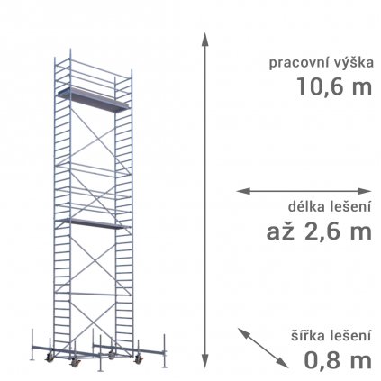 pojizdne leseni rux mobilo 800 vyska 106 1