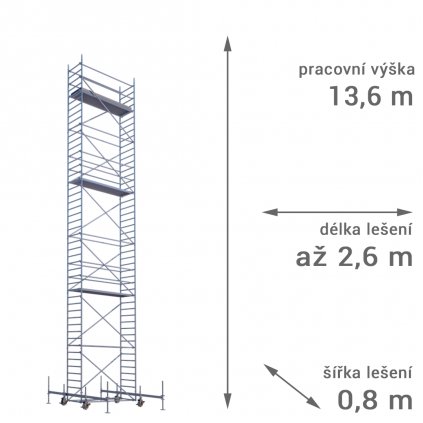 pojizdne leseni rux mobilo 800 vyska 136 1