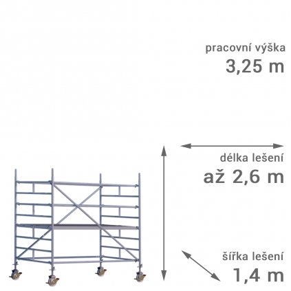 pojizdne leseni rux mobilo 1400 vyska 325 1