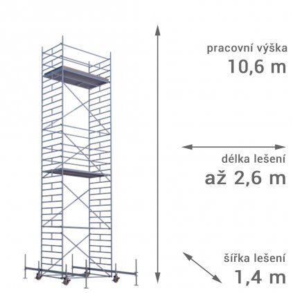 pojizdne leseni rux mobilo 1400 vyska 106 1