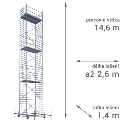 pojizdne leseni rux mobilo 1400 vyska 146 1