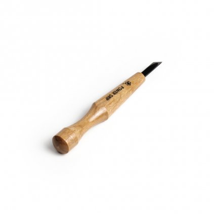 Japonské řezbářské mini-dláto MIKISHO Power Grip se šikmou čepelí - 6 mm