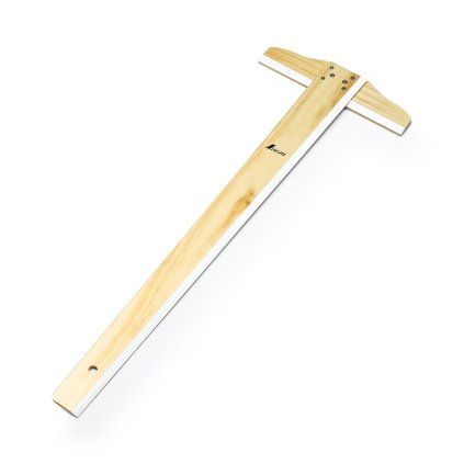 Dřevěný rýsovací příložník SHINWA s T-profilem - 60 cm