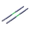 Sada japonských oboustranných šroubovacích bitů s magnetickým hrotem PH2 SK11 - 2 ks - široké - 130 mm