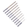 Sada vrtáků do železa s titanovým povlakem E-VALUE - 10 ks - 1,5 mm - 5 mm