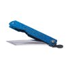 Japonský zavírací nůž NAGAO KANEKOMA Higonokami Warikomi z modré oceli Yasuki Aogami - 75 mm - modrá rukojeť