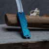 Japonský zavírací nůž NAGAO KANEKOMA Higonokami Warikomi z modré oceli Yasuki Aogami - 75 mm - modrá rukojeť