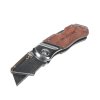 Skládací pracovní nůž s dřevěnou rukojetí WORKPRO - WP211014