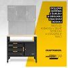 Dílenský nábytek CRAFTMAKER Storage & Workshop F30 - ponk se skříňkou a šuplíky