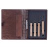 Sada řezbářských nožů v dřevěné knize BEAVERCRAFT - 4 kusy