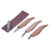 Sada řezbářských nožů s příslušenstvím BEAVERCRAFT - 3 kusy
