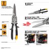 Dlouhé přímé nůžky na plech TOUGHBUILT TB-H4-60-SL