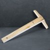 Dřevěný rýsovací příložník SHINWA s T-profilem - 60 cm