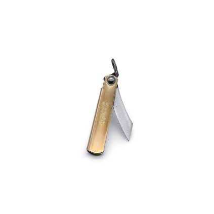 Japanisches Klappmesser NAGAO KANEKOMA Higonokami Warikomi aus Kohlenstoffstahl SK5 - 35 mm - bordeauxfarbenes Etui - 1