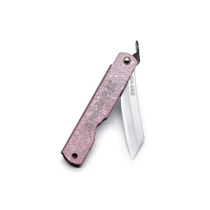 Japanisches Klappmesser NAGAO KANEKOMA Higonokami Warikomi aus blauem Yasuki Aogami Stahl - 75 mm - Kupfergriff - 1