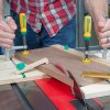 Verstellbare Schiene für MICROJIG ZEROPLAY 360 SLED Führungsschiene mit Schrauben für Schwalbenschwanzfräsen 4