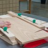 Verstellbare Schiene für MICROJIG ZEROPLAY 360 SLED Führungsschiene mit Schrauben für Schwalbenschwanzfräsen 10