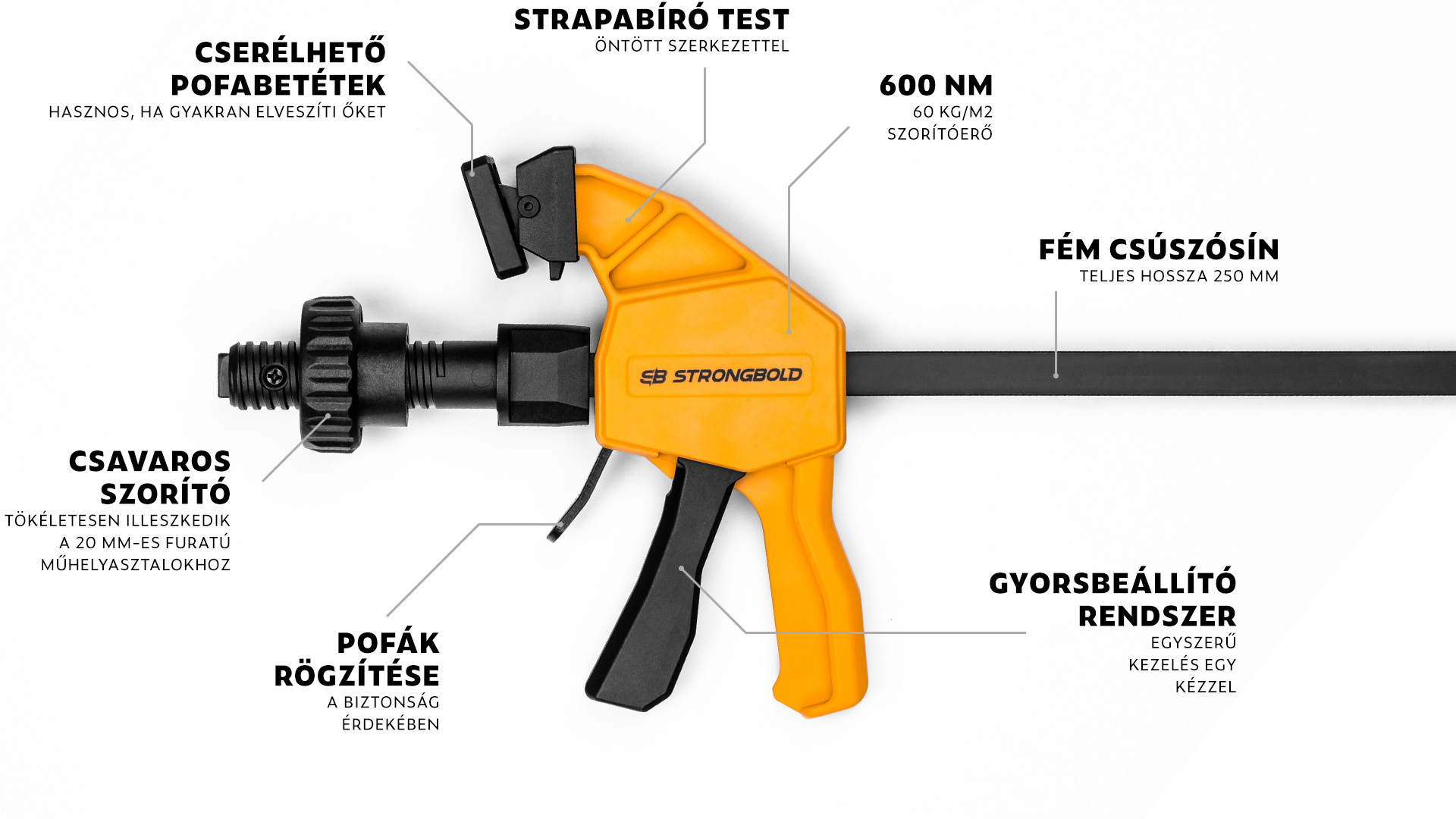 HU---STRONGBOLD-StrongClamp-függőleges-csavaros-szorító---25-cm