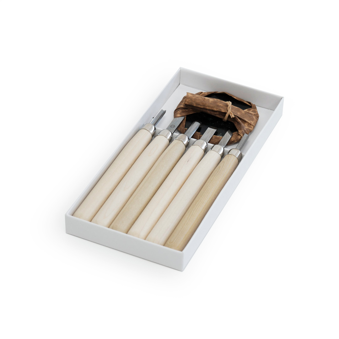 MARUICHI L-6 mini faragóvéső készlet famarkolattal (6 db)